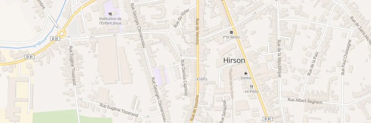 Plan du 5 Rue Thiers à Hirson