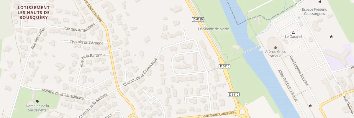Plan du 8 Rue Jean Moulin à Sommières
