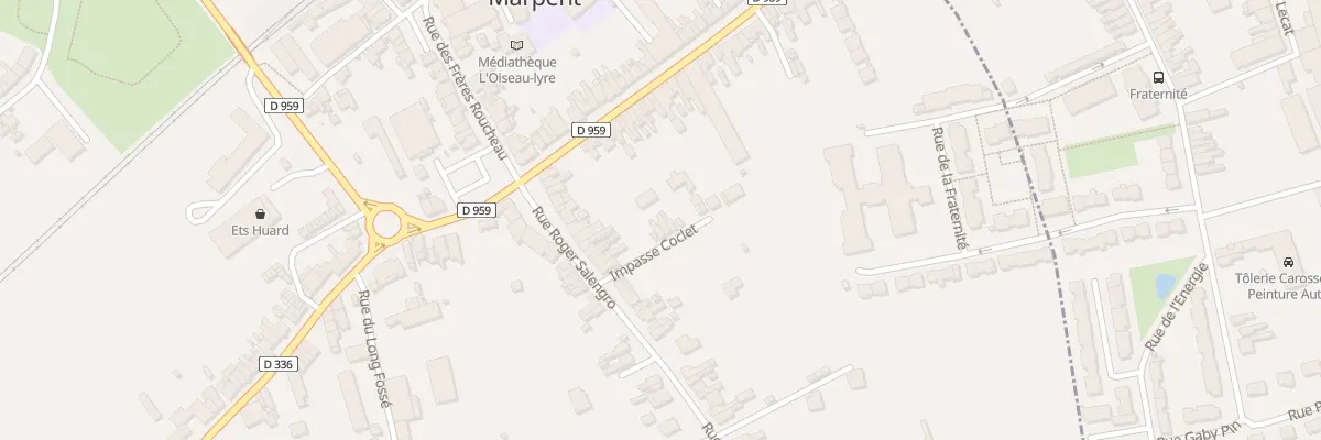 Plan du 27 Rue Roger Salengro à Marpent