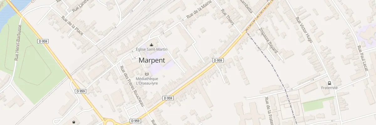 Plan du 39 Rue de la République à Marpent