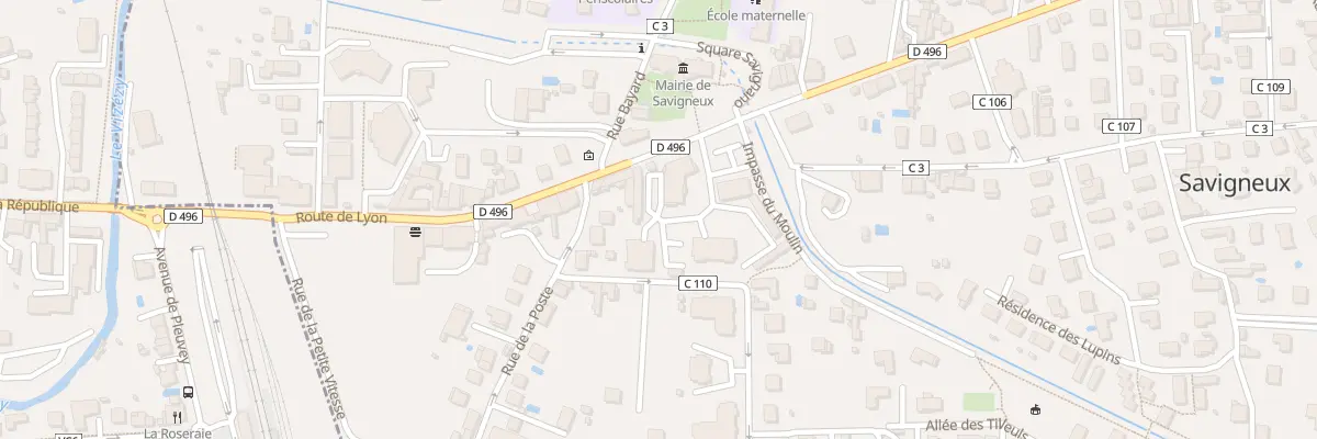 Plan du 22B Rue de Lyon à Savigneux