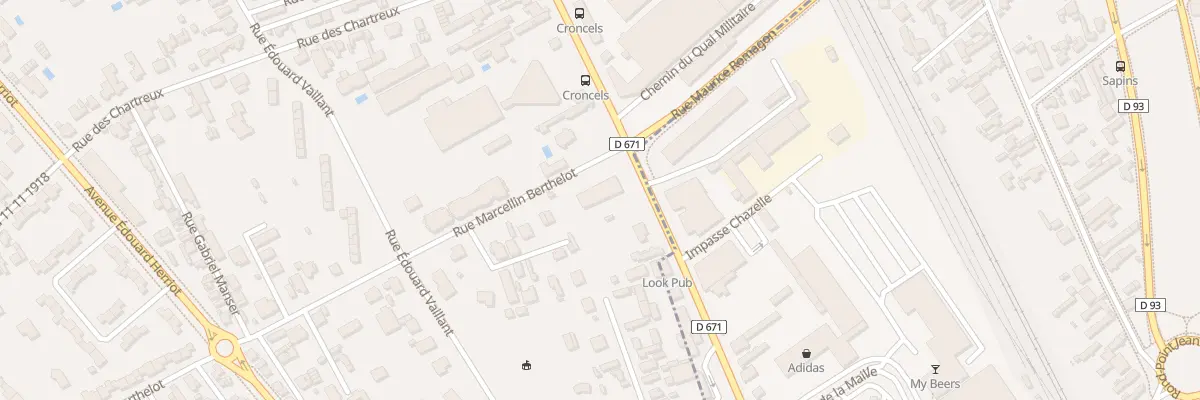 Plan du 1A Rue Marcellin Berthelot à Troyes