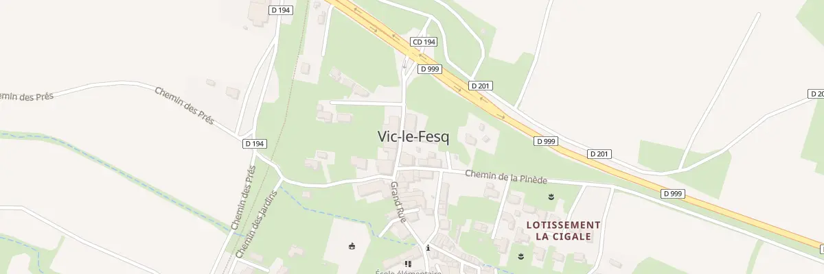 Plan du 3 Gr Grand’Rue à Vic-le-Fesq