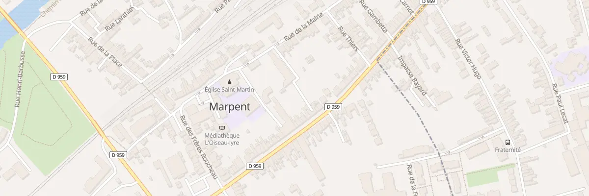 Plan du 47 Rue de la République à Marpent
