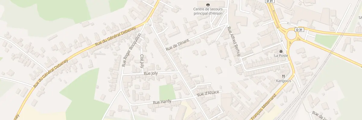 Plan du 31 Rue d’Alsace à Hirson