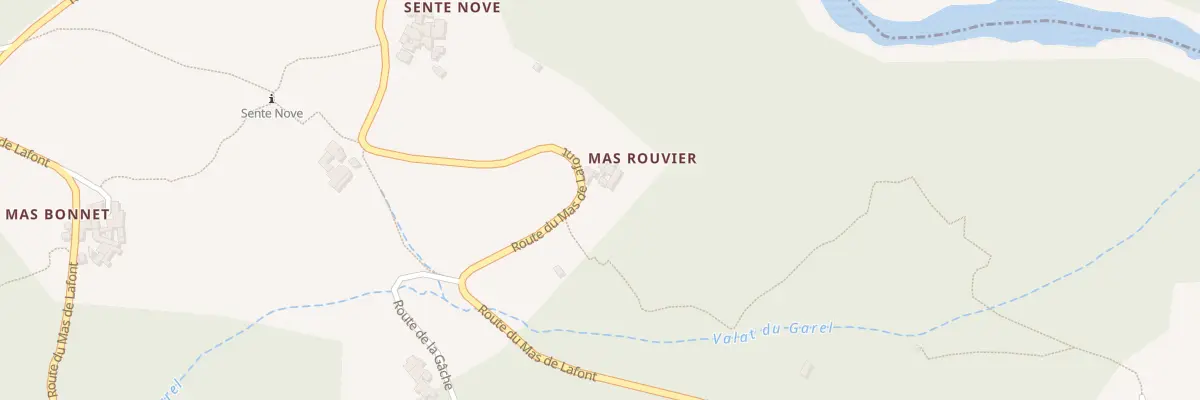 Plan du 1504 Rte du Mas de Lafont à Gravières