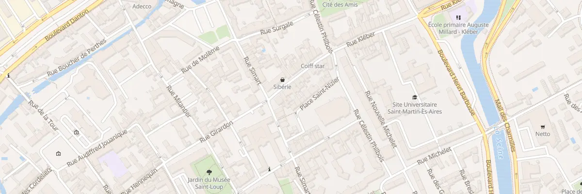 Plan du 12 Rue Kleber à Troyes