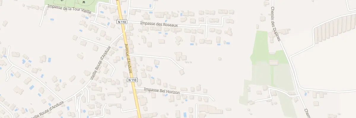 Plan du 87D Av d’Anduze à Alès