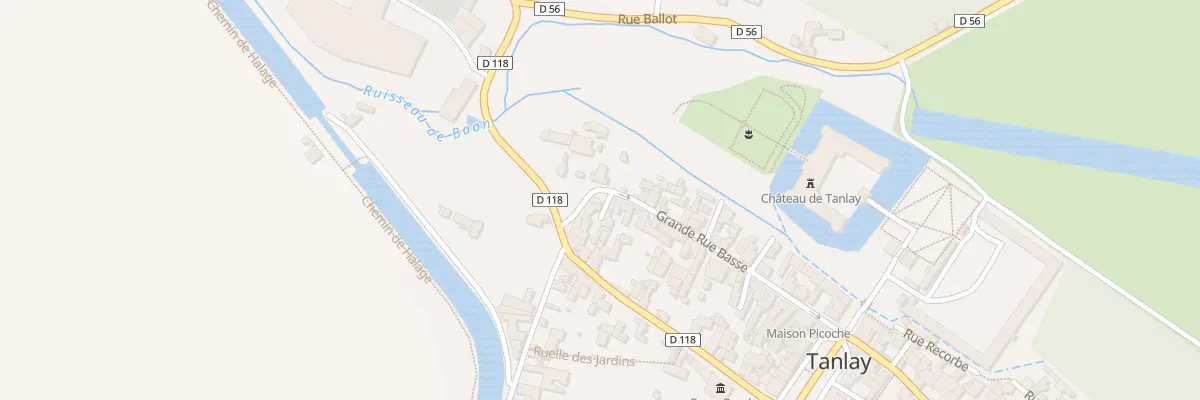 Plan du 45 Gr Grande Rue Basse à Tanlay