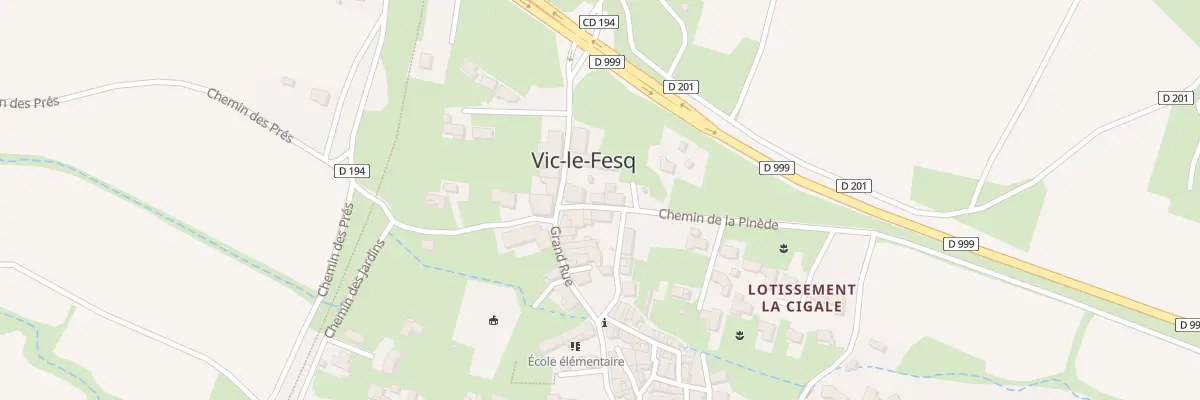 Plan du 10 Rue du Temple à Vic-le-Fesq
