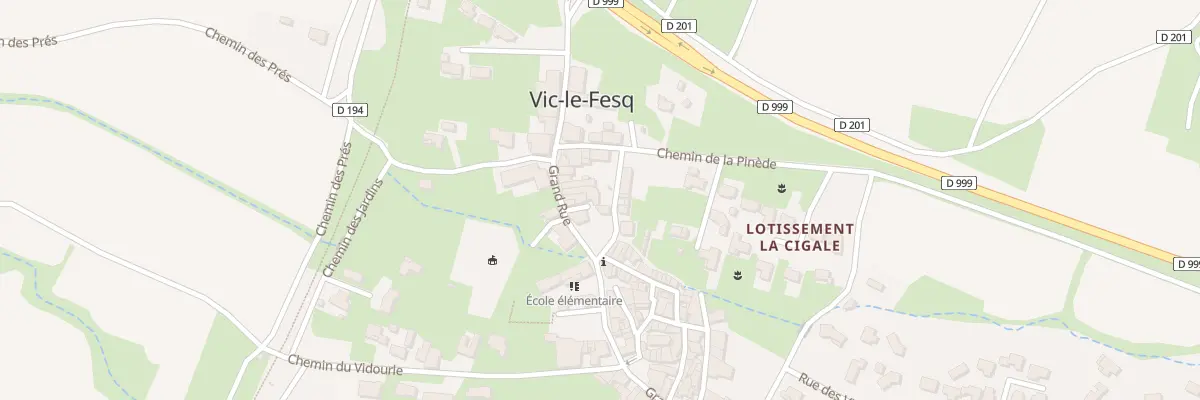 Plan du 3 Rue du Temple à Vic-le-Fesq