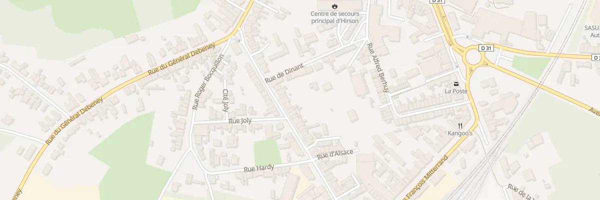 Plan du 35 Rue d’Alsace à Hirson