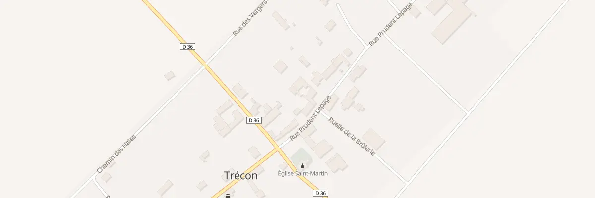 Plan du 2 Rue Prudent Lepage à Trécon
