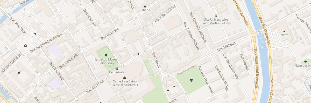 Plan du 55 Rue Simart à Troyes