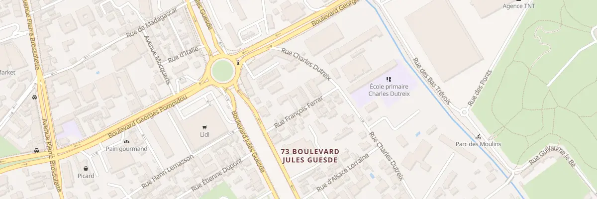 Plan du 2 Rue Francois Ferrer à Troyes