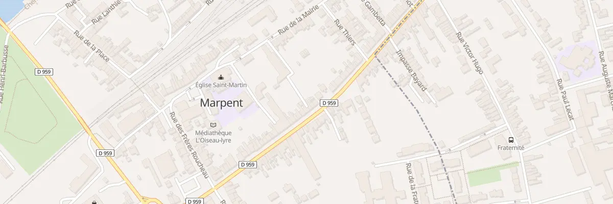 Plan du 51 Rue de la République à Marpent