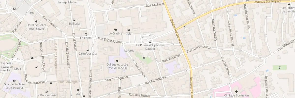 Plan du 12A Rue Edgar Quinet à Alès