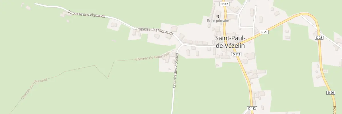 Plan du 5206 Le Bourg St Paul à Vézelin-sur-Loire