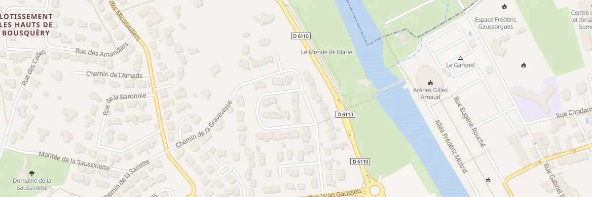 Plan du 6149 Rue Docteur Marcel Paulet à Sommières