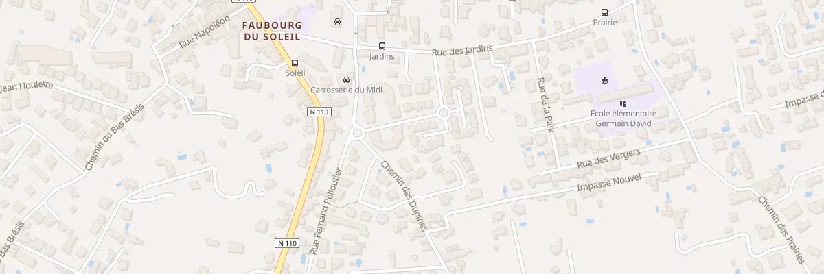 Plan du 12 Rue de la Pouzarenque à Alès