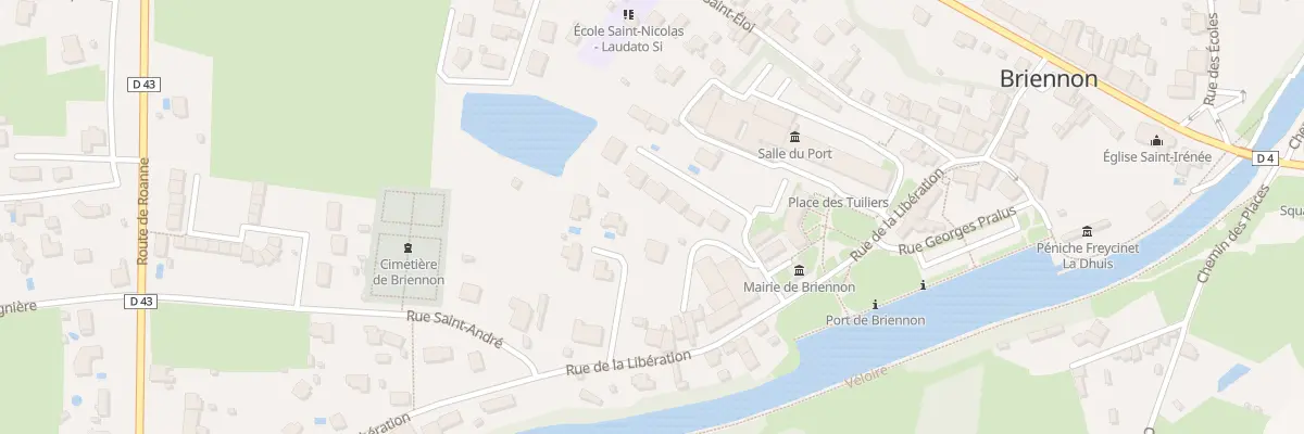 Plan du 13 All de la Tuilerie à Briennon