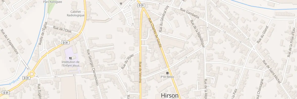 Plan du 7 Rue de Vervins à Hirson