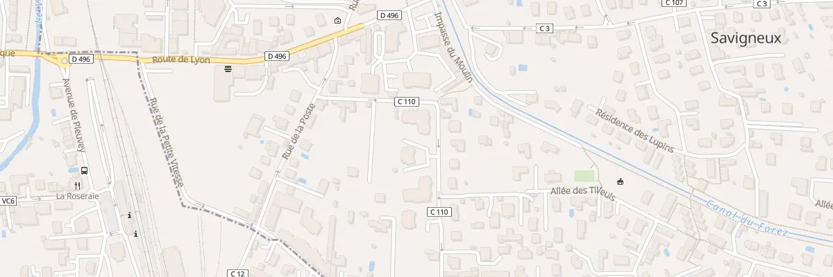 Plan du 10B Rue des Peyrots à Savigneux