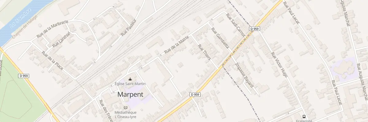 Plan du 24 Rue de la Mairie à Marpent