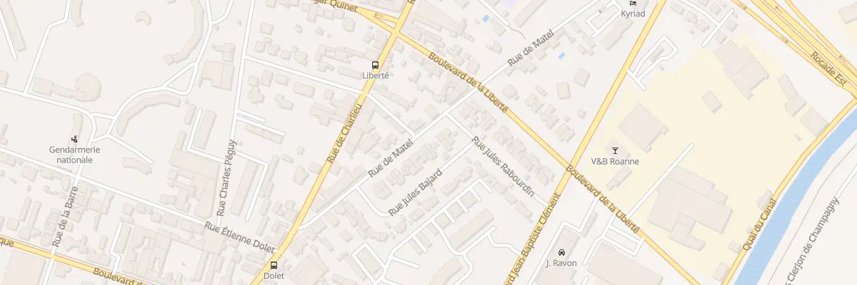 Plan du 18B Rue de Mâtel à Roanne