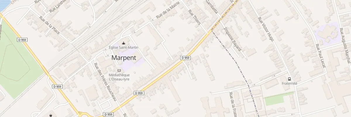 Plan du 53 Rue de la République à Marpent