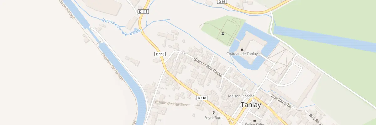 Plan du 39 Gr Grande Rue Basse à Tanlay