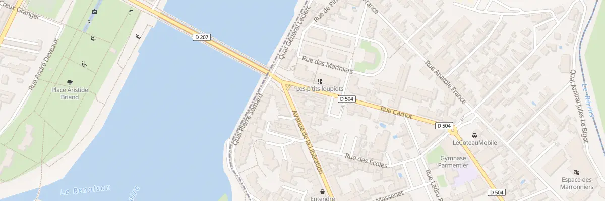 Plan du 9 Av de la Libération au Coteau