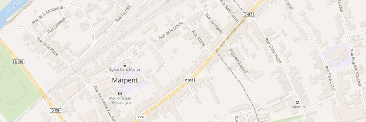 Plan du 59 Rue de la République à Marpent
