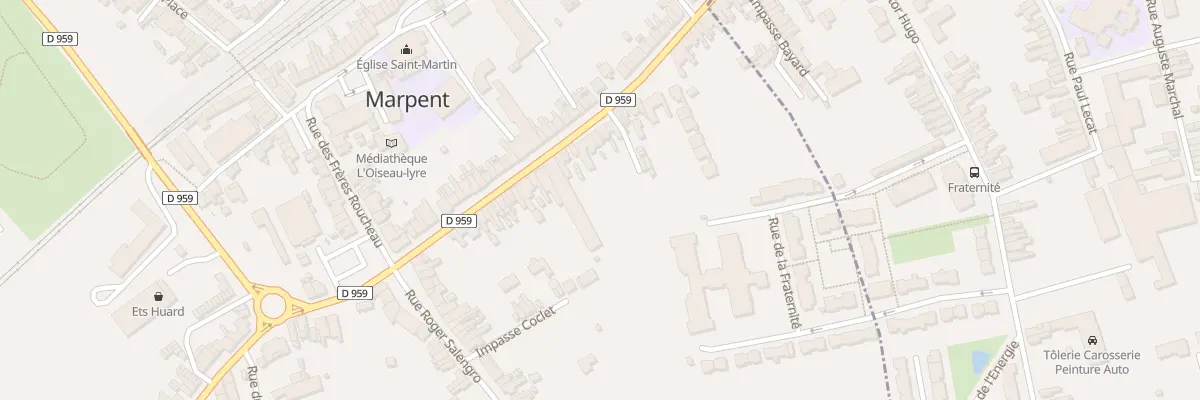 Plan du 34 Rue de la République à Marpent