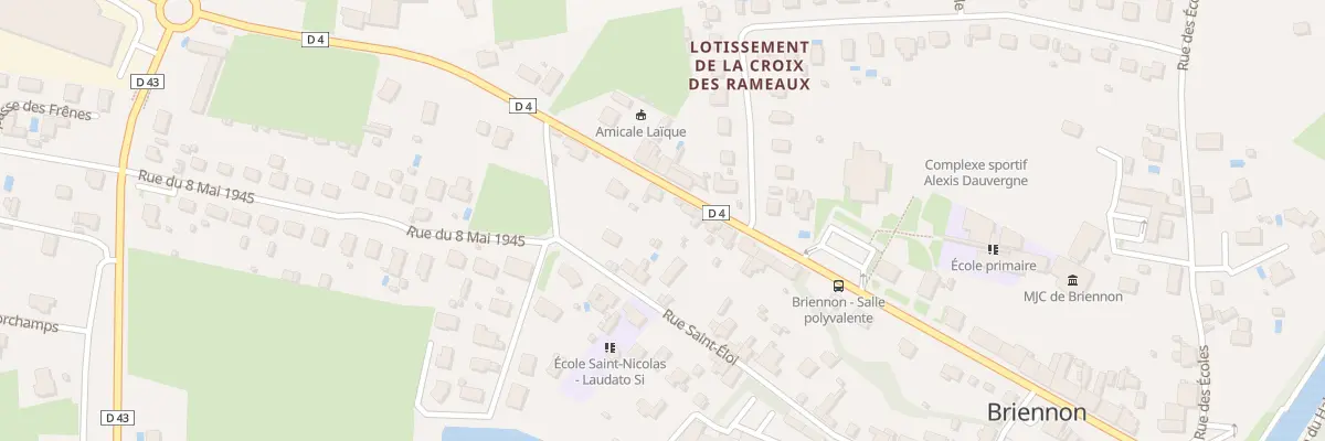 Plan du 20 Av de Verdun à Briennon