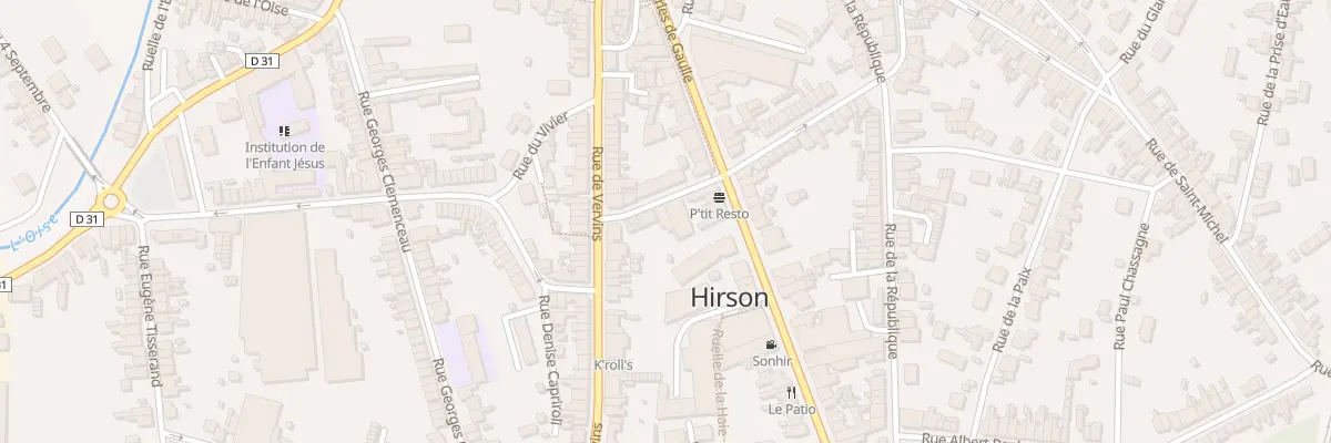 Plan du 4 Rue Henri Martin à Hirson