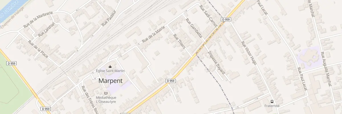 Plan du 67 Rue de la République à Marpent