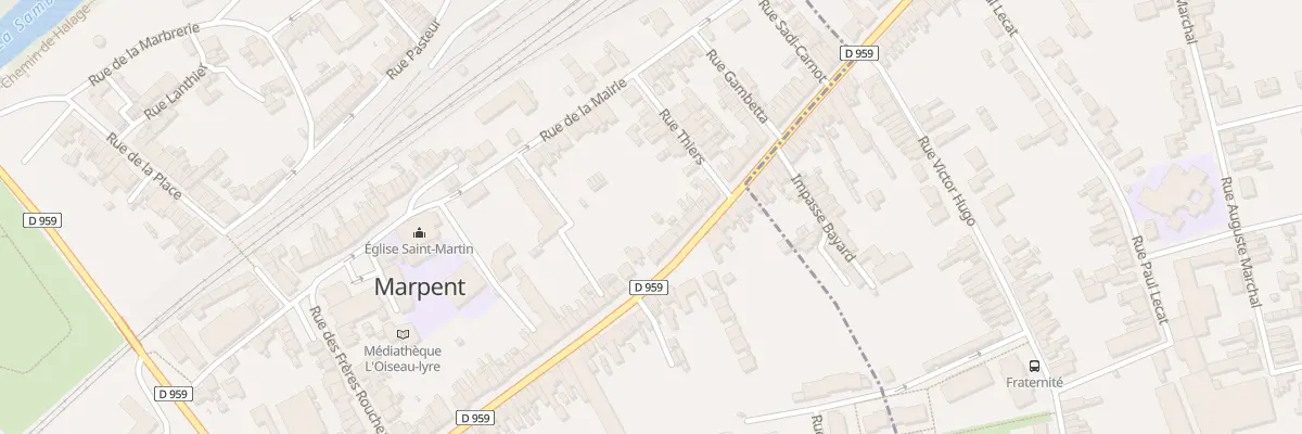 Plan du 63 Rue de la République à Marpent
