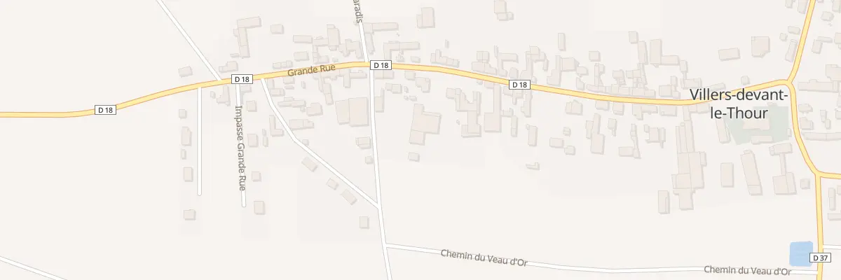 Plan du 29 Gr Grande Rue à Villers-devant-le-Thour