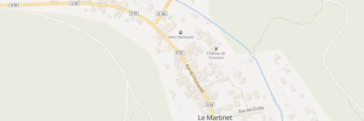 Plan du 990 Rue de l’Humanité au Martinet