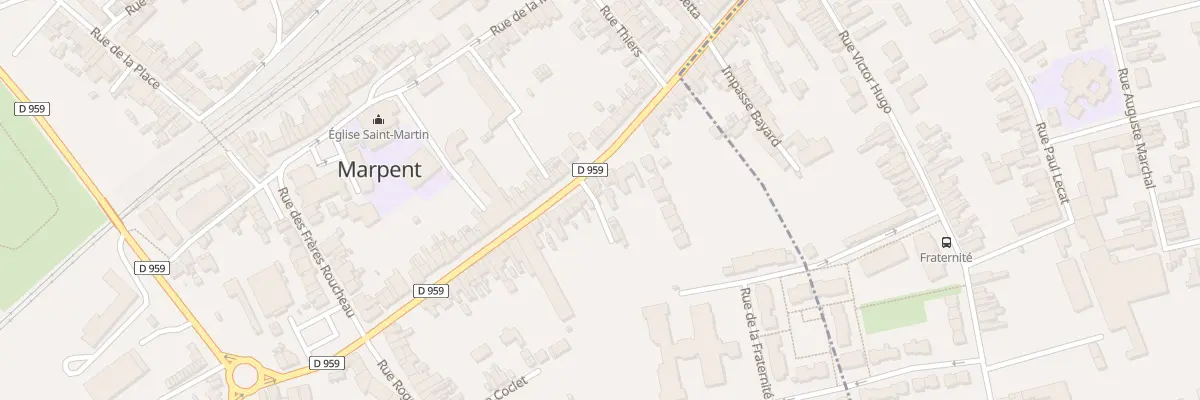Plan du 50 Rue de la République à Marpent