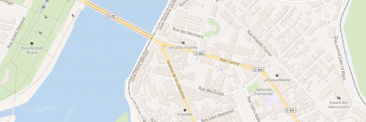 Plan du 11 Av de la Libération au Coteau