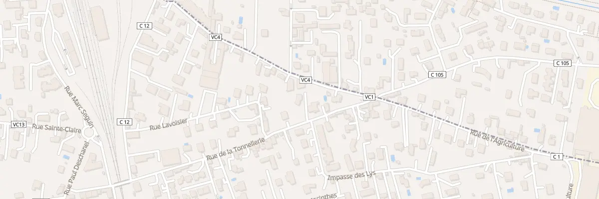 Plan du 23 Rue de la Tonnellerie à Montbrison