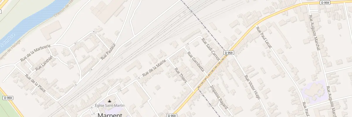 Plan du 36 Rue de la Mairie à Marpent