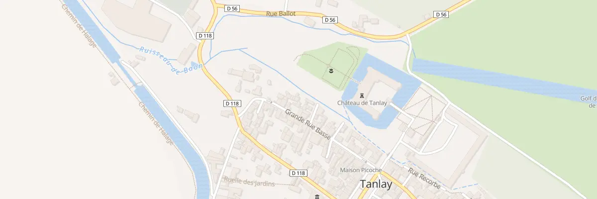 Plan du 30 Grande Rue Basse à Tanlay