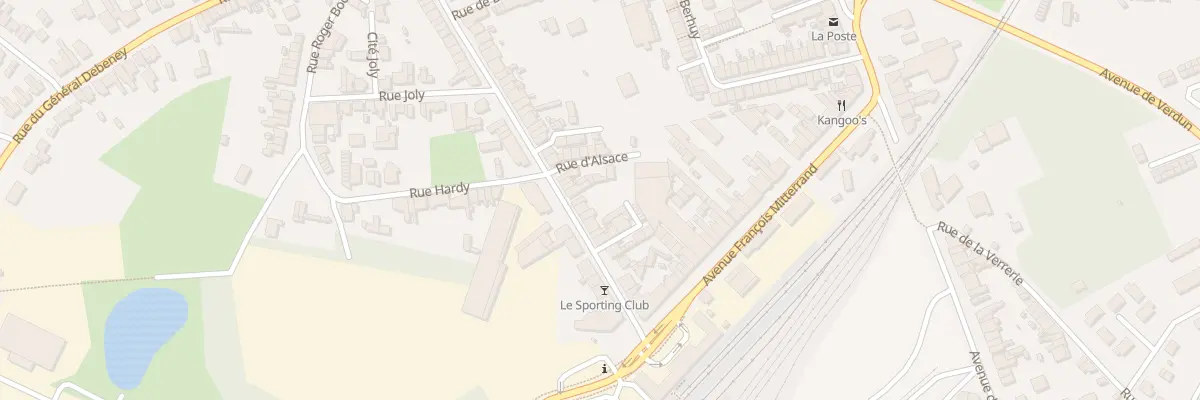 Plan du 99 Rue d’Alsace à Hirson