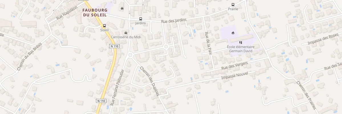Plan du 28 Rue de la Pouzarenque à Alès