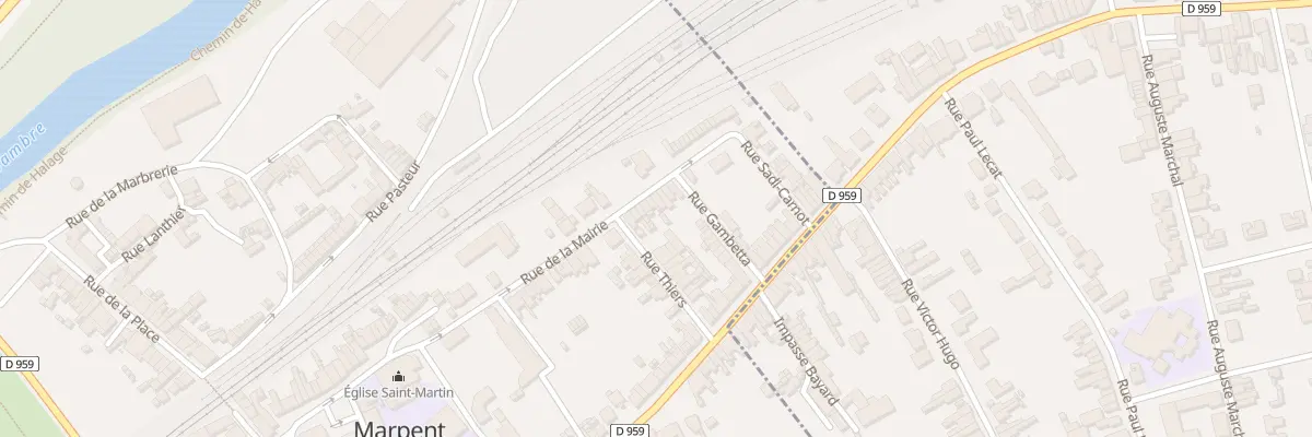Plan du 38 Rue de la Mairie à Marpent
