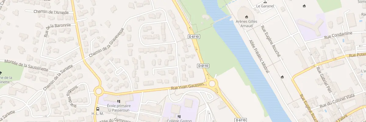 Plan du 6 Rue Docteur Marcel Paulet à Sommières