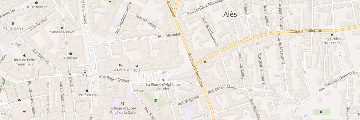 Plan du 27A Bd Gambetta à Alès